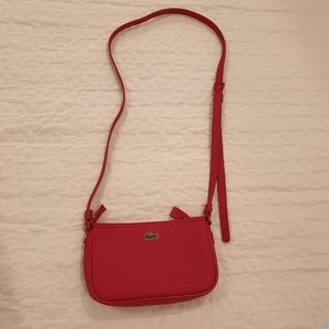 Lacoste small crossover red bag